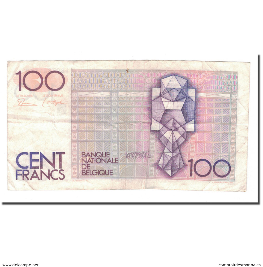 Billet, Belgique, 100 Francs, Undated (1982-94), KM:142a, TB+ - Sonstige & Ohne Zuordnung