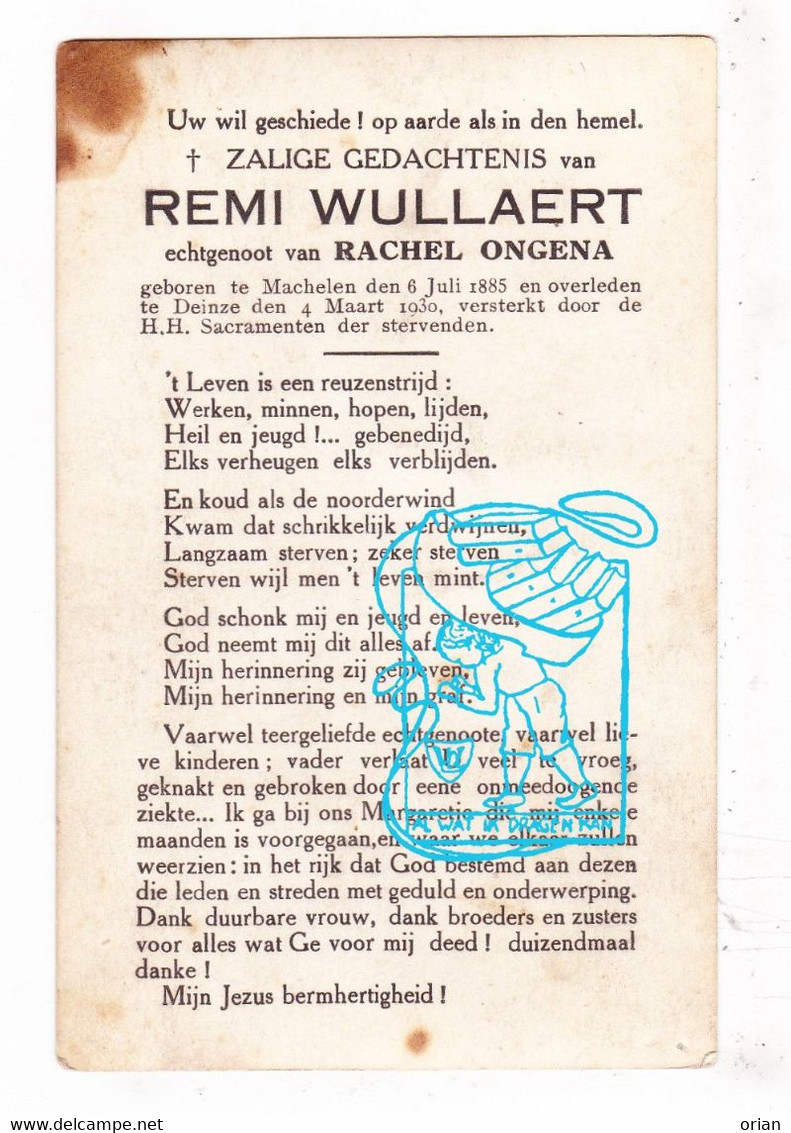 DP Foto - Remi Wullaert ° Machelen 1885 † Deinze 1930 X Rachel Ongena - Andachtsbilder