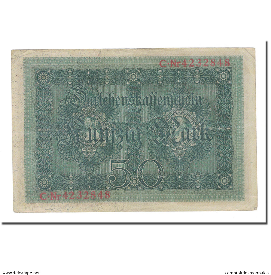 Billet, Allemagne, 50 Mark, 1914, 1914-08-05, KM:49b, TB+ - 50 Mark