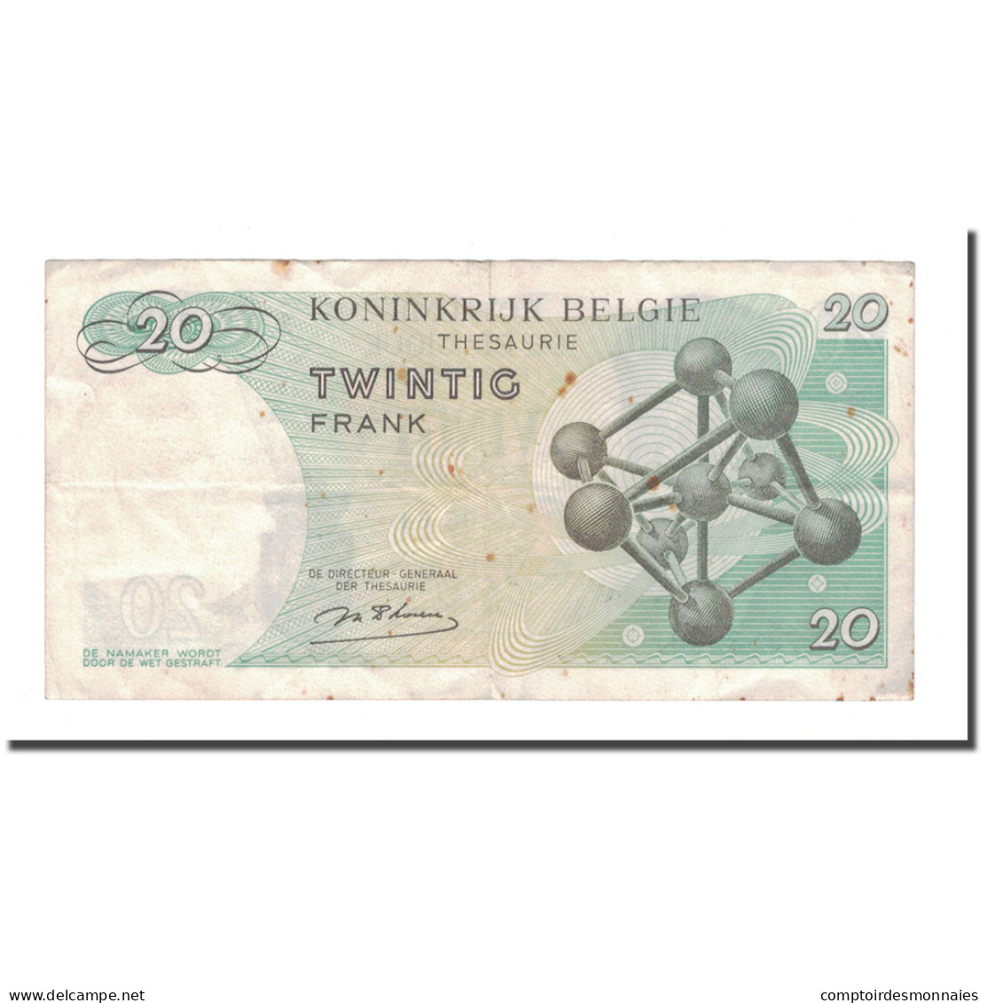 Billet, Belgique, 20 Francs, 1964, 1964-06-15, KM:138, TB+ - Sonstige & Ohne Zuordnung