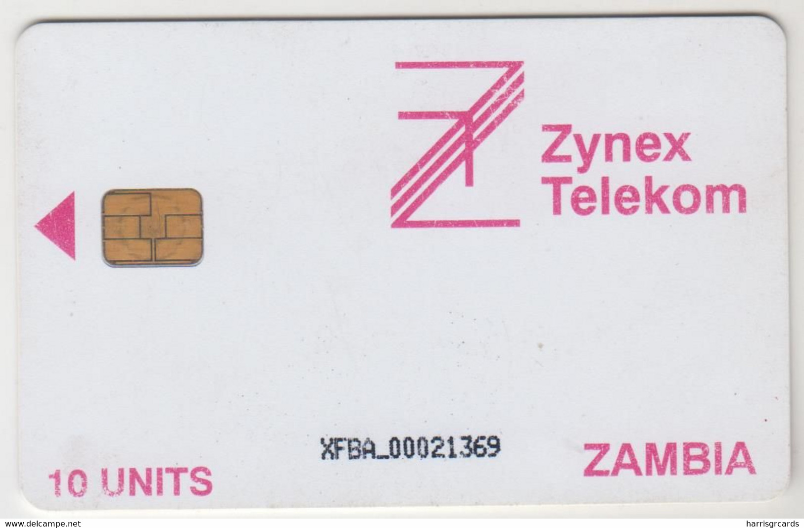 ZAMBIA - Zynex Telecom, XFBA ,10 U, Used - Zambia