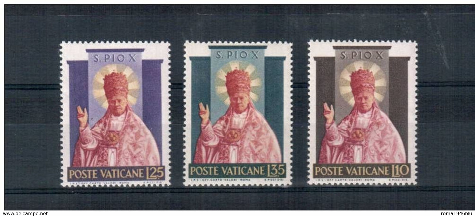 VATICANO 1954 SANTIFICAZIONE PIO X ** MNH - Unused Stamps