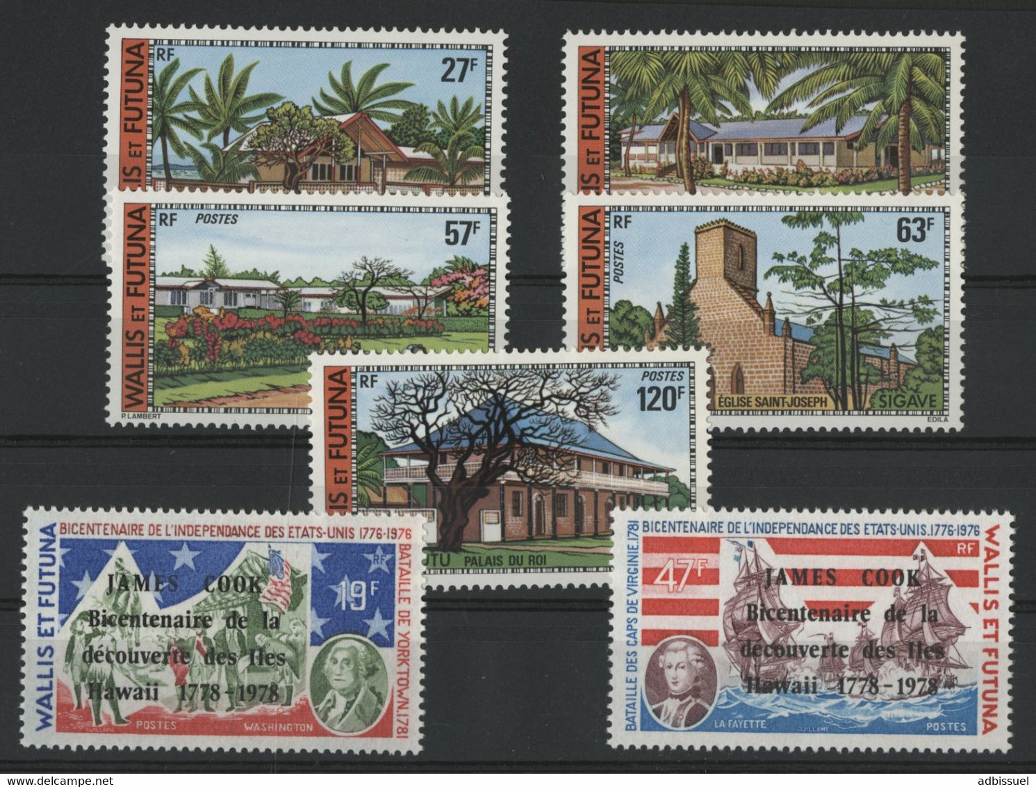 WALLIS ET FUTUNA N° 203 à 209 Cote 38,20 € Neufs ** (MNH) TB - Ongebruikt