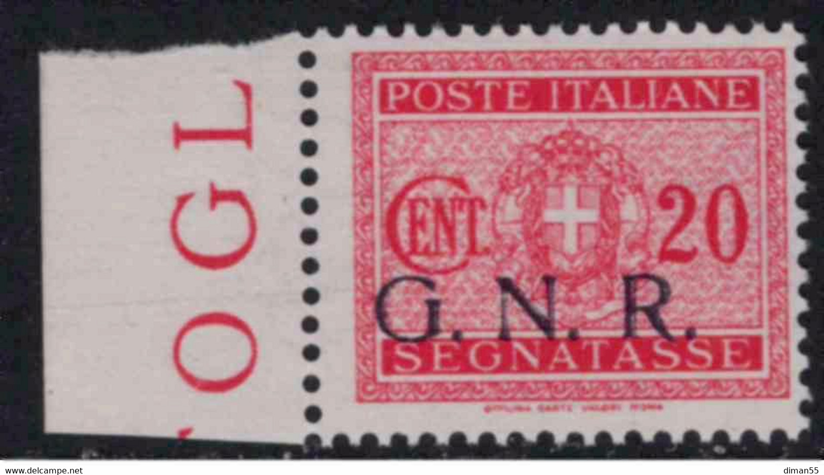 Italy - 1944 R.S.I. - Tax N.49 (Verona) - Cat. 100 Euro - Gomma Integra - MNH** - Taxe