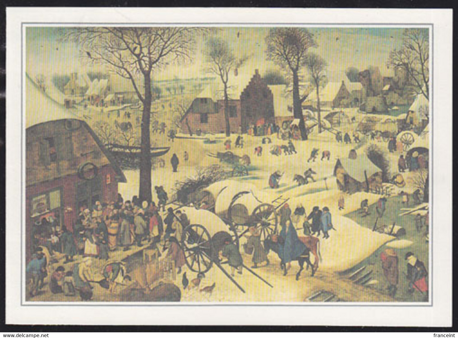 BELGIUM (1984) Winter Scene. Illustrated Postogram. - Postogram