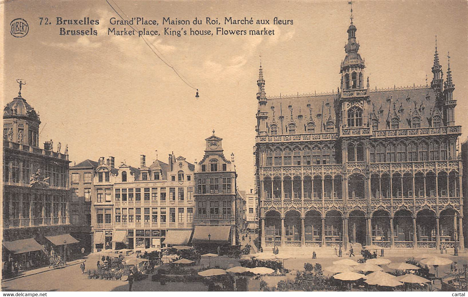 BRUXELLES - Grand'Place.  Maison Du Roi.  Marché Aux Fleurs. - Markets