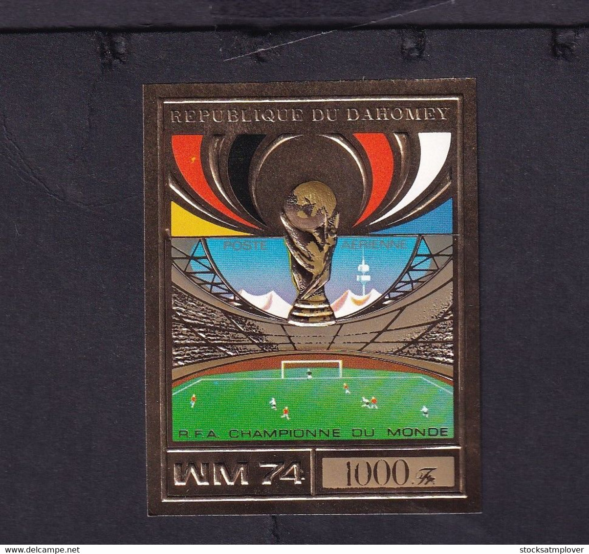 Dahomey  1974  Soccer World Cup  Football,  West Germany  , Imperf - 1974 – Allemagne Fédérale