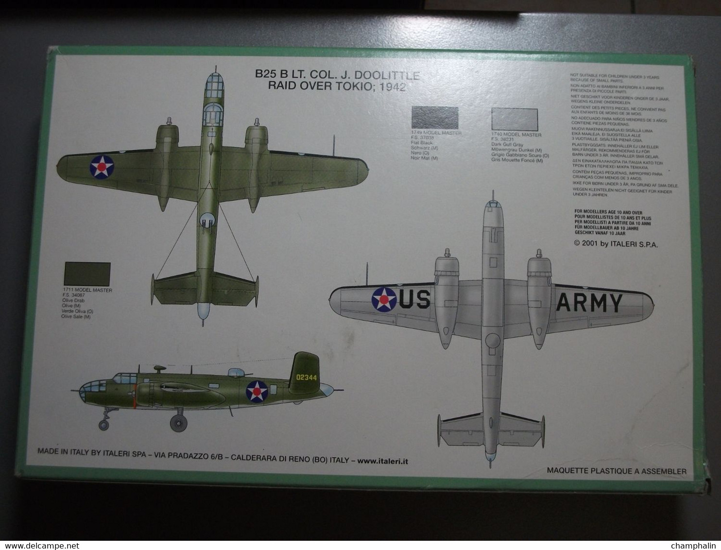 Maquette Plastique - Avion B-25 B/C Mitchell Au 1/72 - Italeri N°123 - Flugzeuge