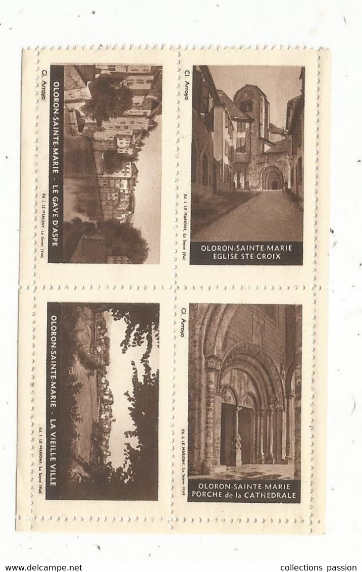 JC , Vignette , Tourisme , Bloc De 4 , OLORON SAINTE MARIE, 2 Scans - Toerisme (Vignetten)