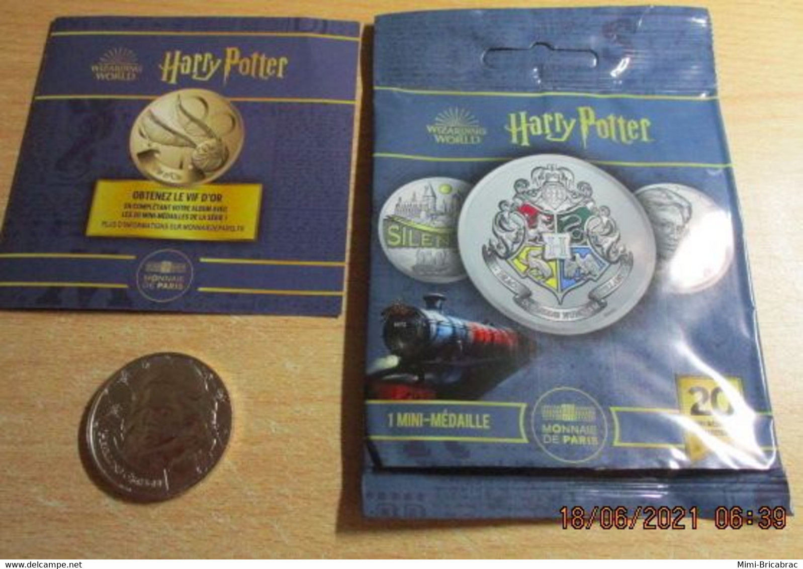 MONNAIE DE PARIS 2021 MEDAILLE COLLECTION HARRY POTTER état Neuf : HERMIONE GRANGER Double De Ma Collection - Andere & Zonder Classificatie