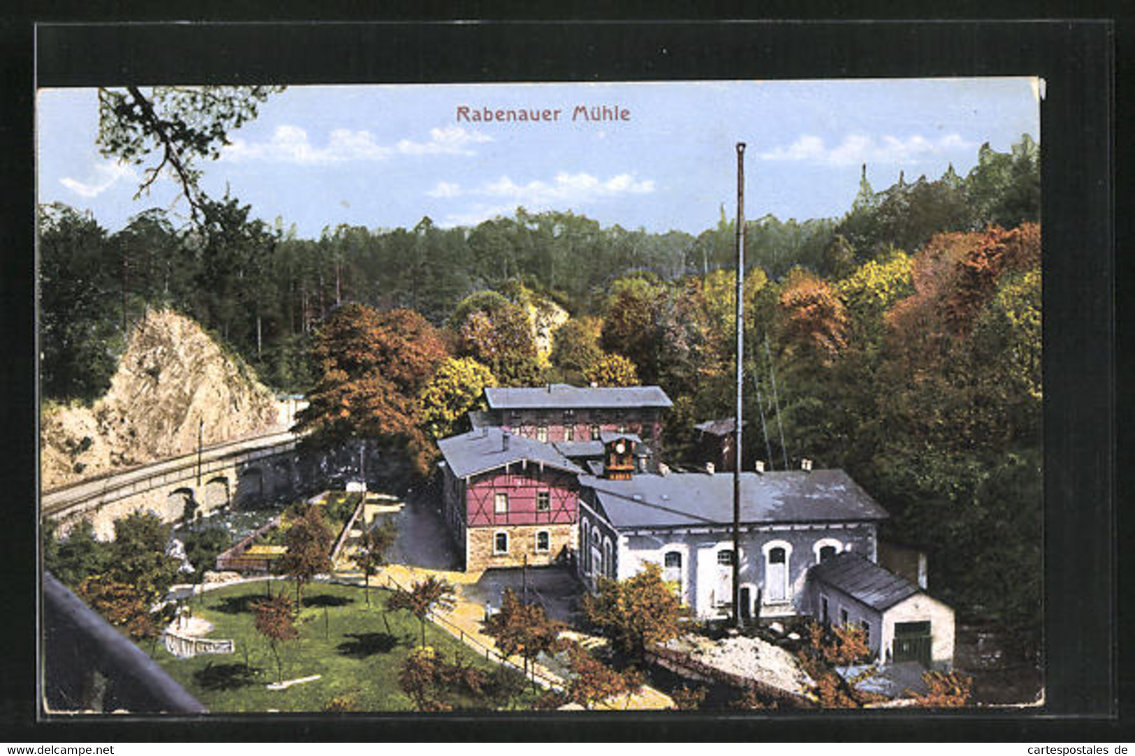 AK Rabenau, Die Rabenauer Mühle Aus Der Vogelschau - Rabenau