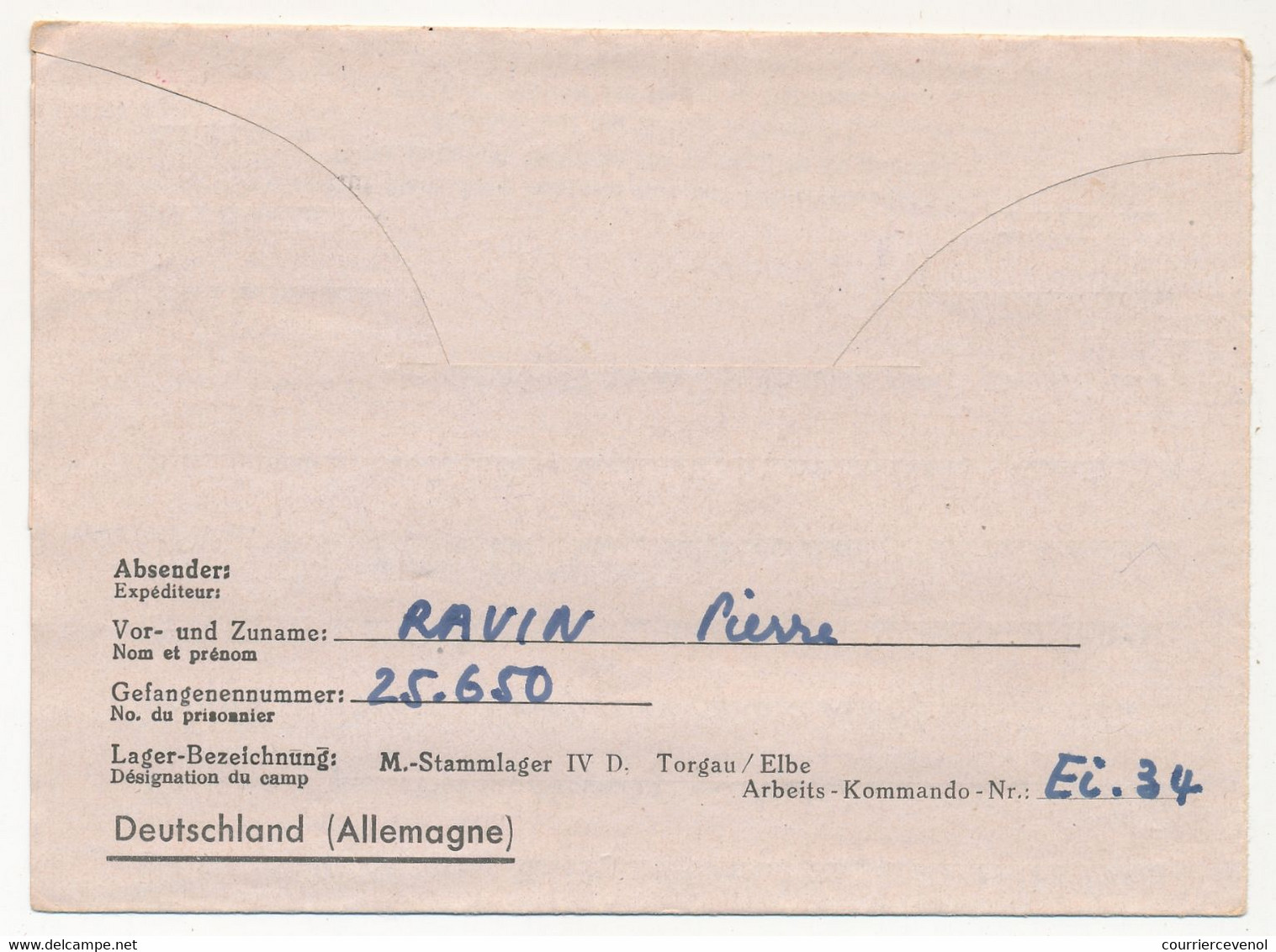 KRIEGSGEFANGENENPOST - Correspondance De P.G. Depuis Le Stalag IV D - Censeur 37 - 1943 - Guerre De 1939-45