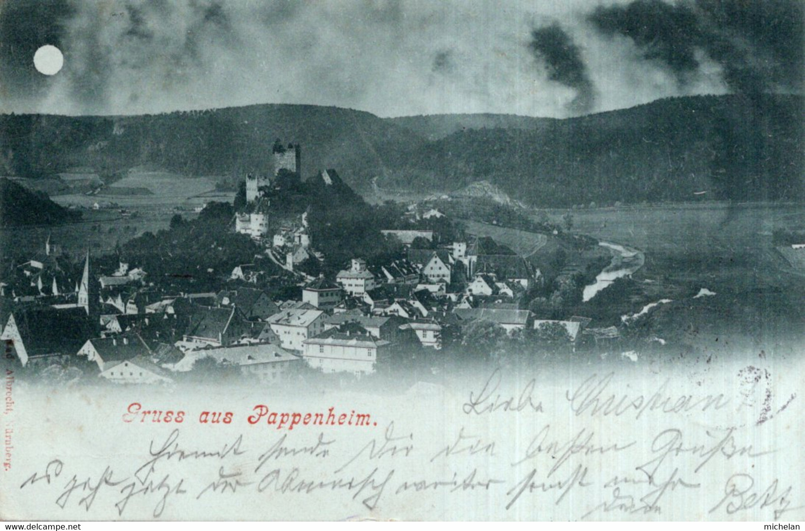 CPA   ALLEMAGNE---GRUSS AUS PAPPENHEIM---1898 - Pappenheim