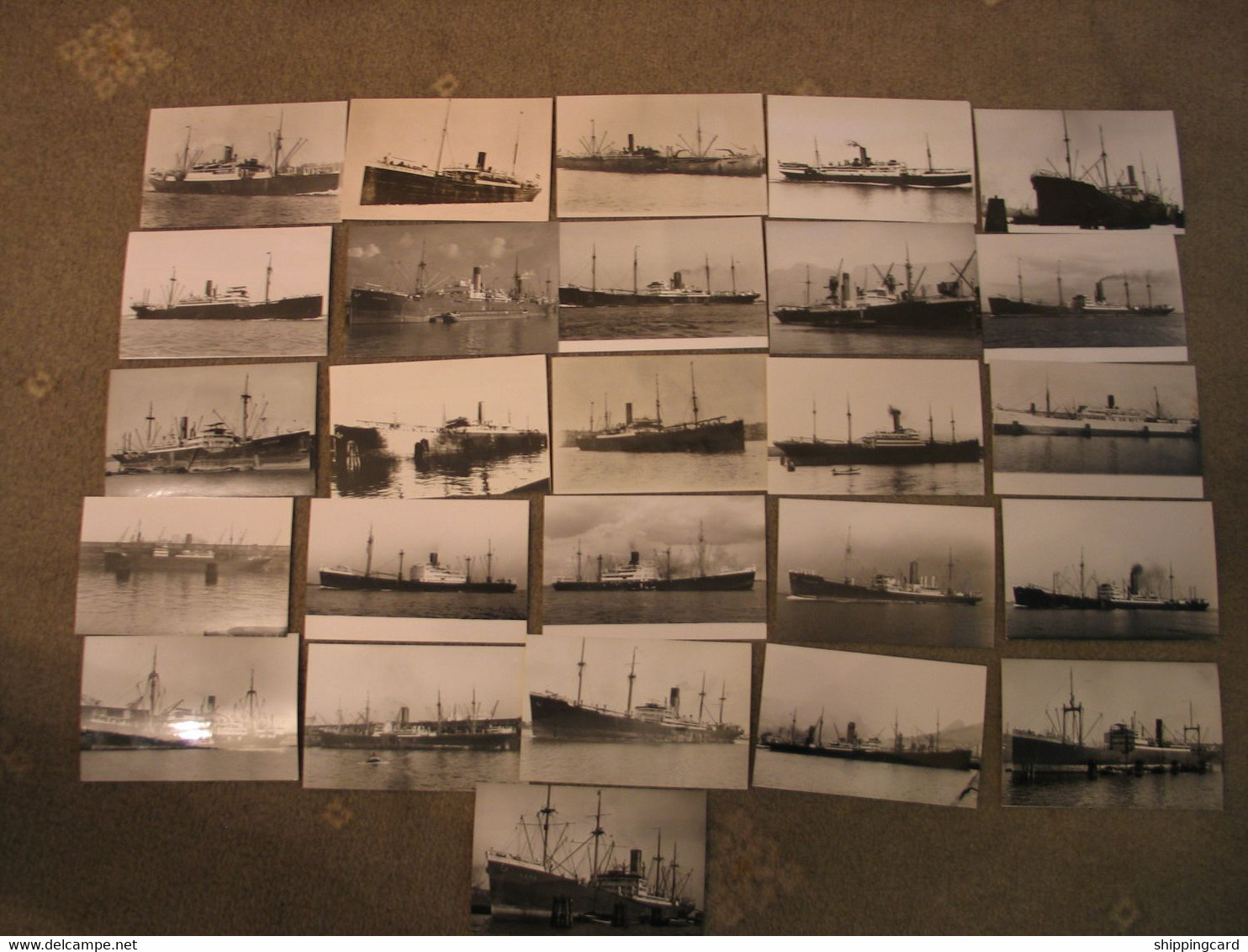 LOT 20 - 25 X B+W CARGO/FREIGHTER PHOTOS - Handel