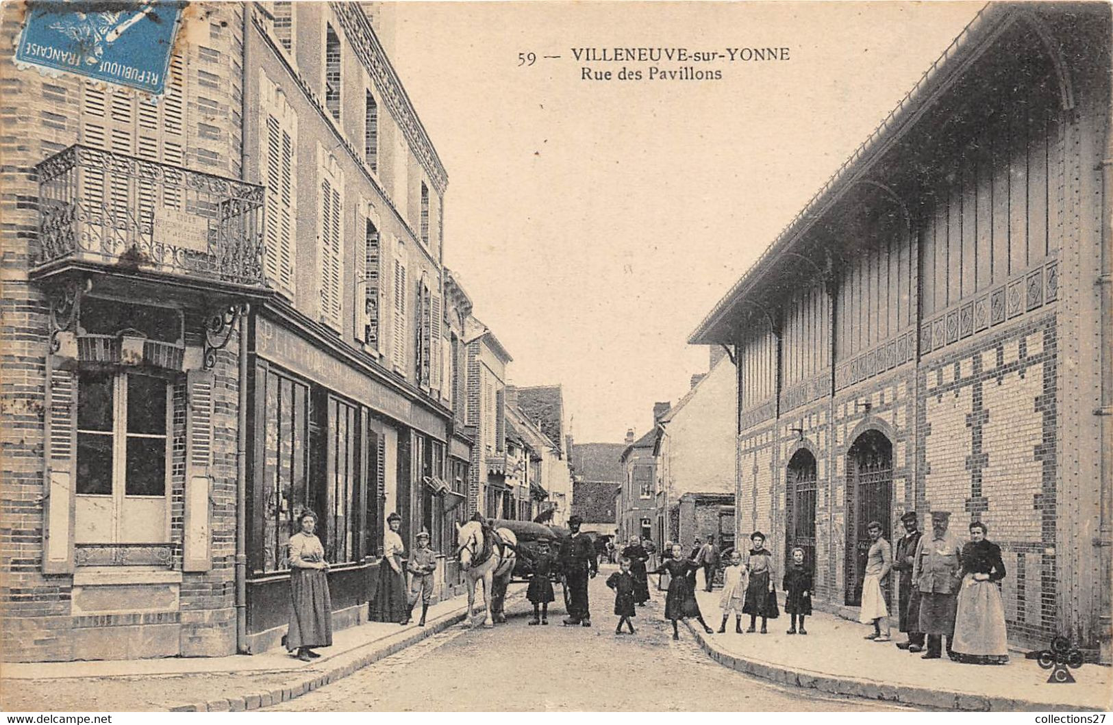 89-VILLEUVE-SUR-YONNE- RUE DES PAVILONS - Villeneuve-sur-Yonne