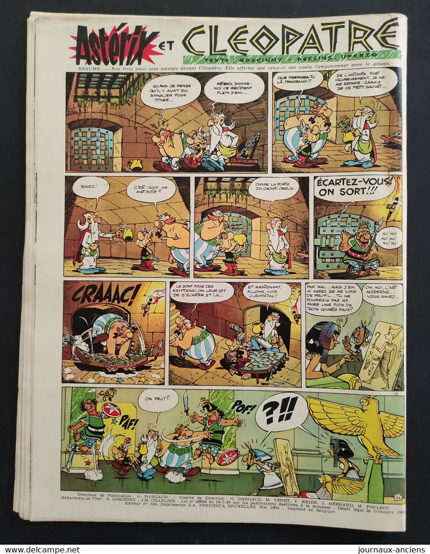 1964 JOURNAL PILOTE N° 239 - LE JOURNAL D'ASTERIX ET D'OBELIX  -  ASTERIX ET CLEOPATRE - Pilote