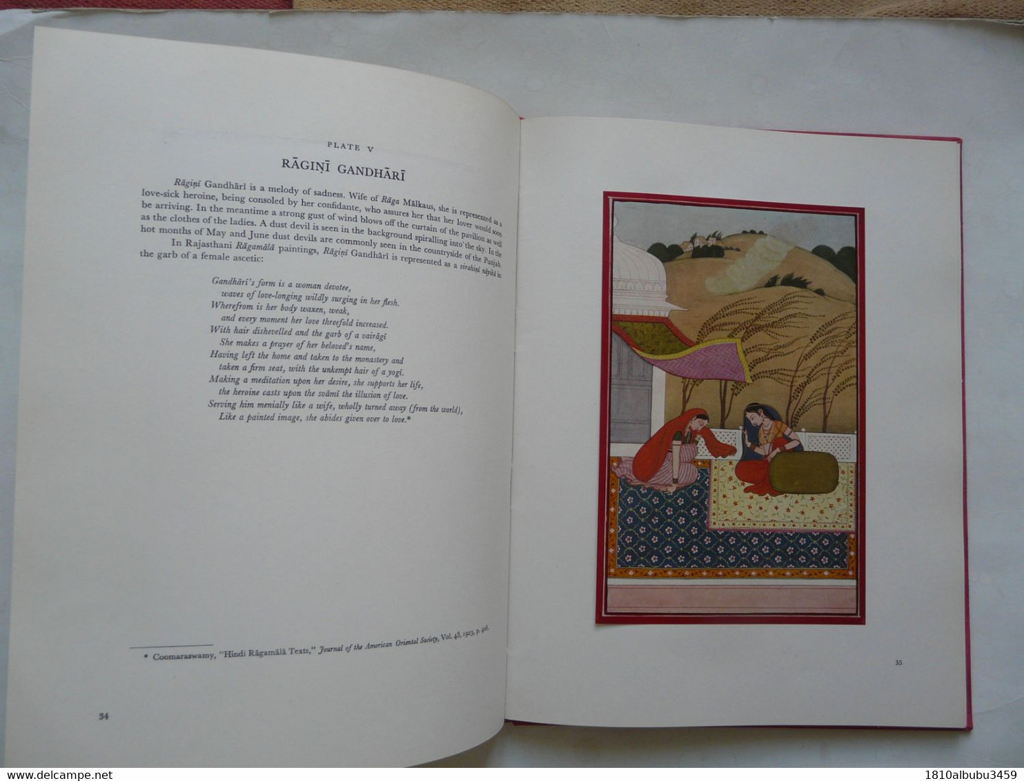 KANGRA RAGAMALA PAINTINGS - MONOGRAPHS ON KANGRA by Dr M. S. RANDHAWA : Colour Plates 20 - Monochrome Illustrations 79