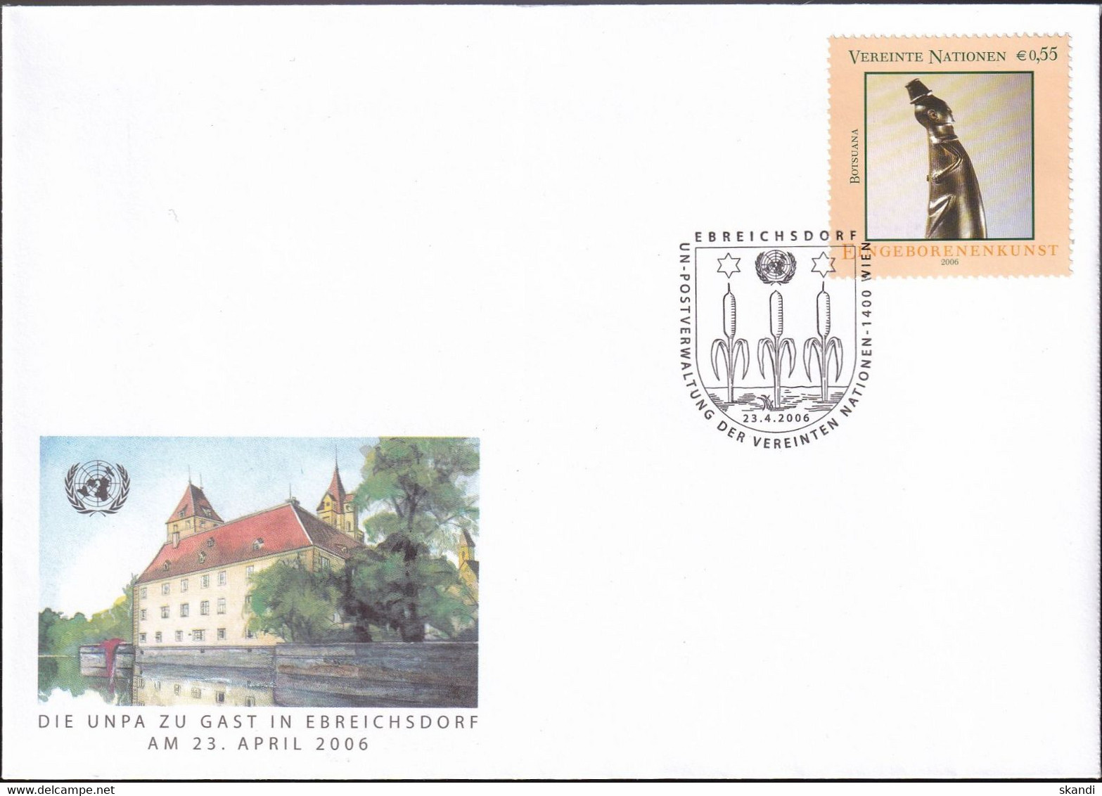 UNO WIEN 2006 Die UNPA Zu Gast In Ebreichsdorf Brief - Cartas & Documentos