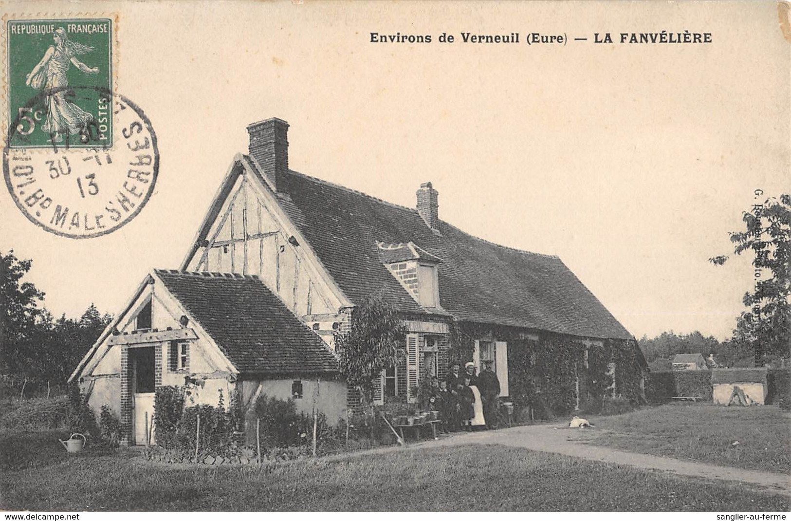 CPA 27 ENVIRONS DE VERNEUIL LA FANVELIERE (cpa Rare - Autres & Non Classés