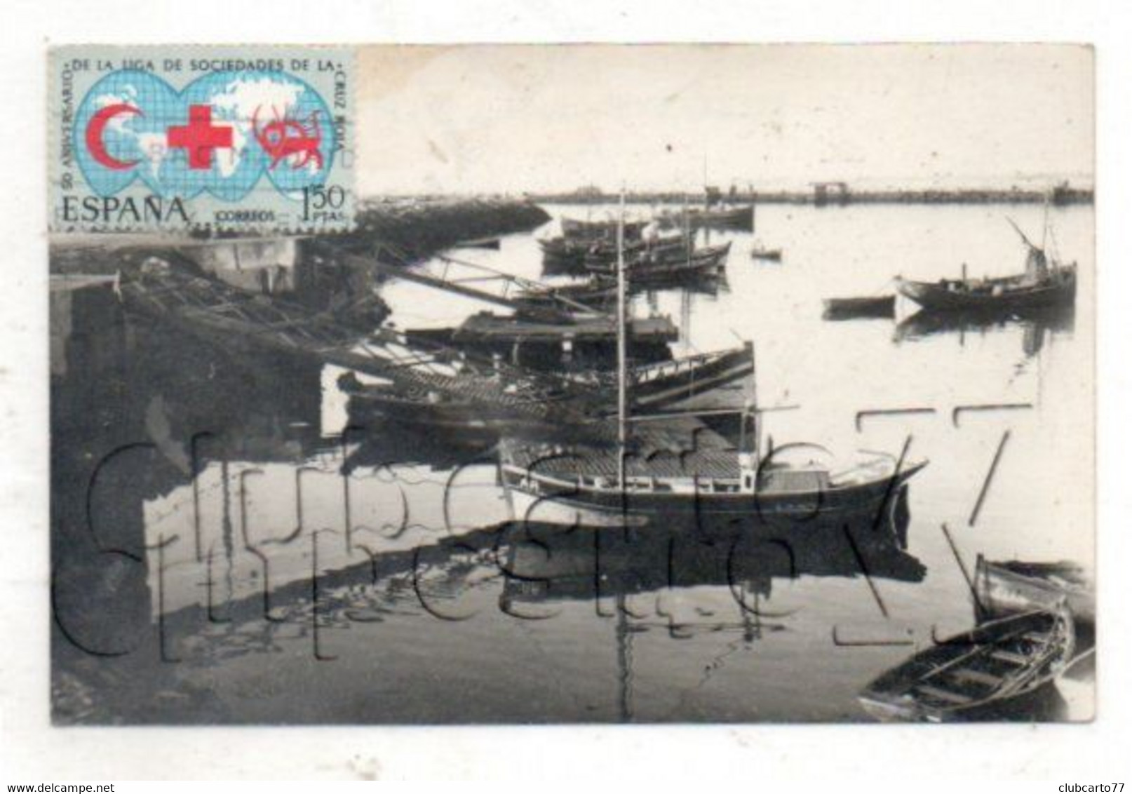 Agadir (Maroc) : Le Port De Pêche Env 1950 (animée) TP Espagnol PF. - Agadir