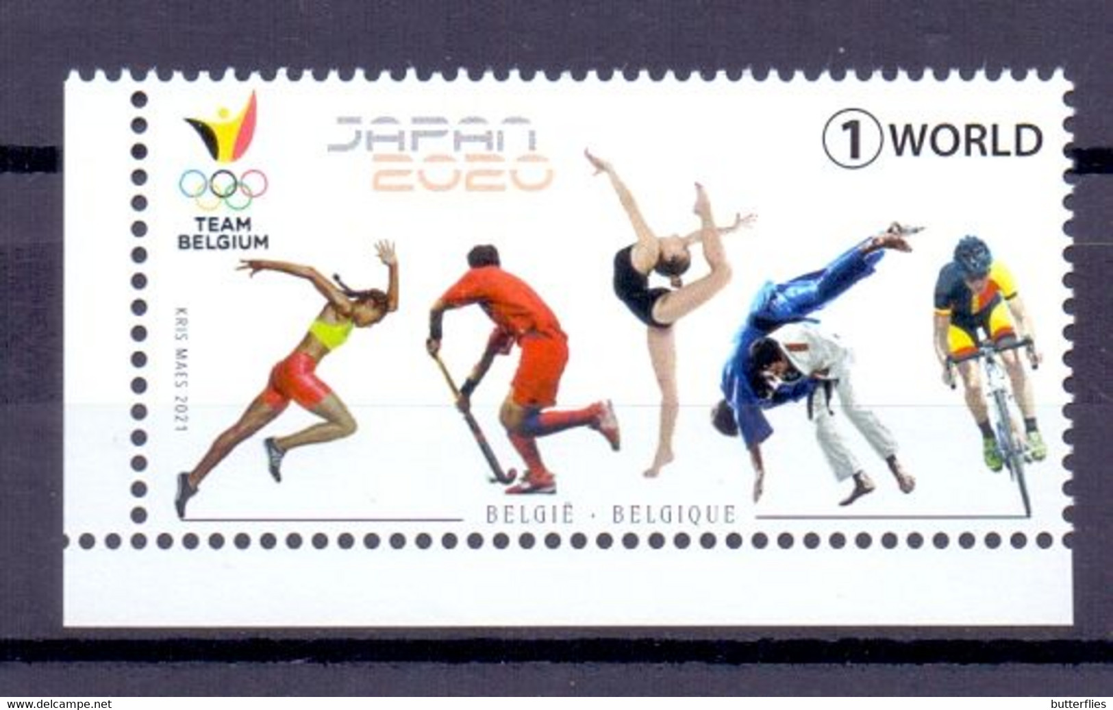 Belgie - 2021 - ** Olympische Spelen Japan - Team Belgium ** - Unused Stamps