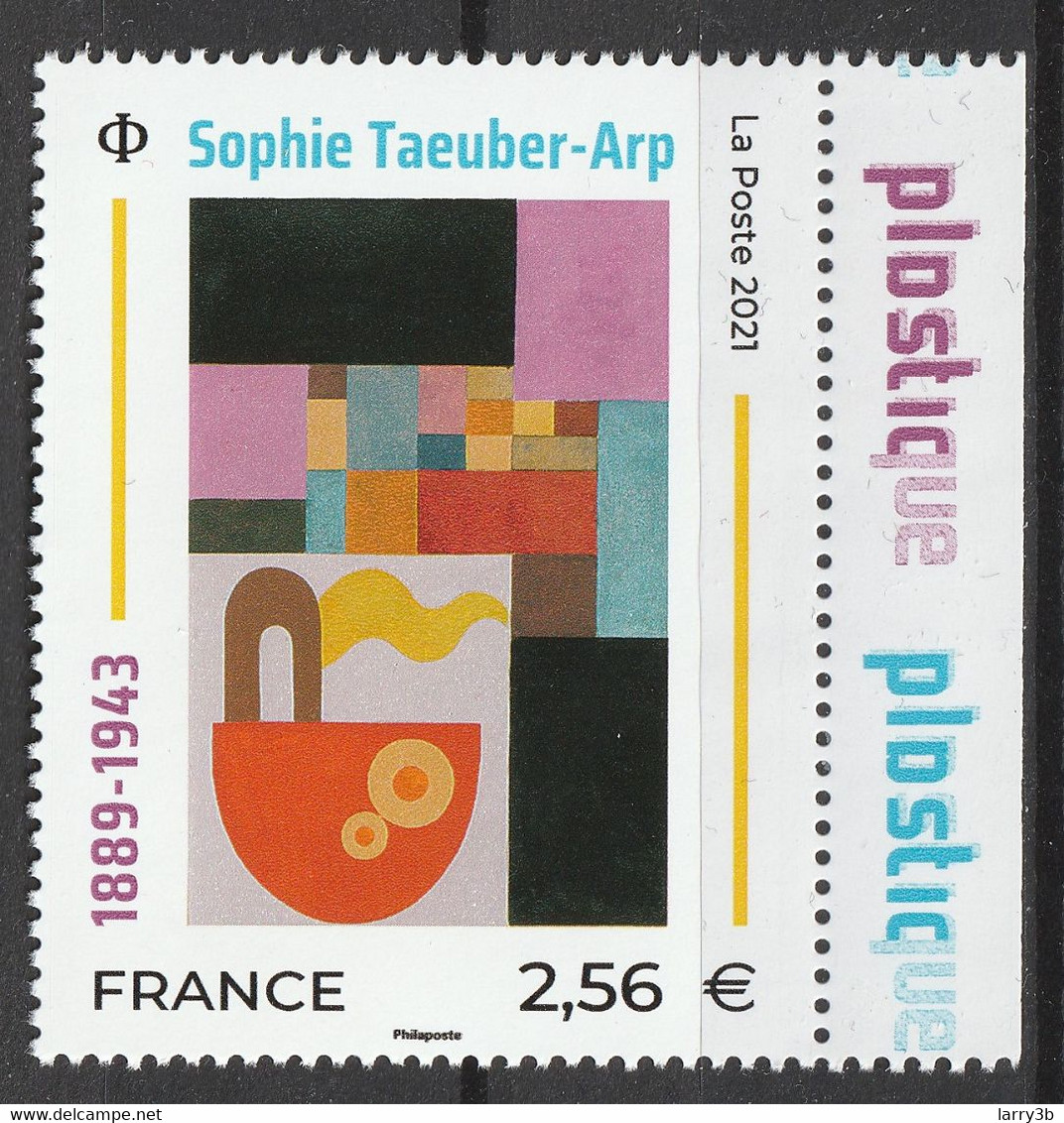 2021 - Y/T 5491  "Sophie Taeuber-Arp" - ISSU DU FEUILLET - NEUF - Nuovi