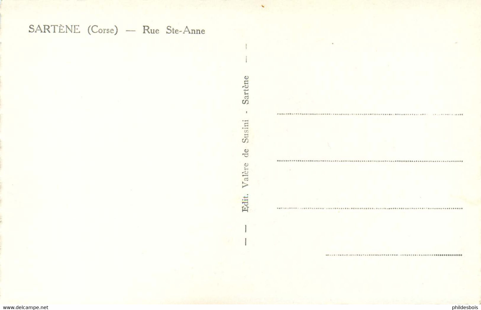 CORSE  SARTENE  Rue Saint Anne  (cpsm ) - Sartene