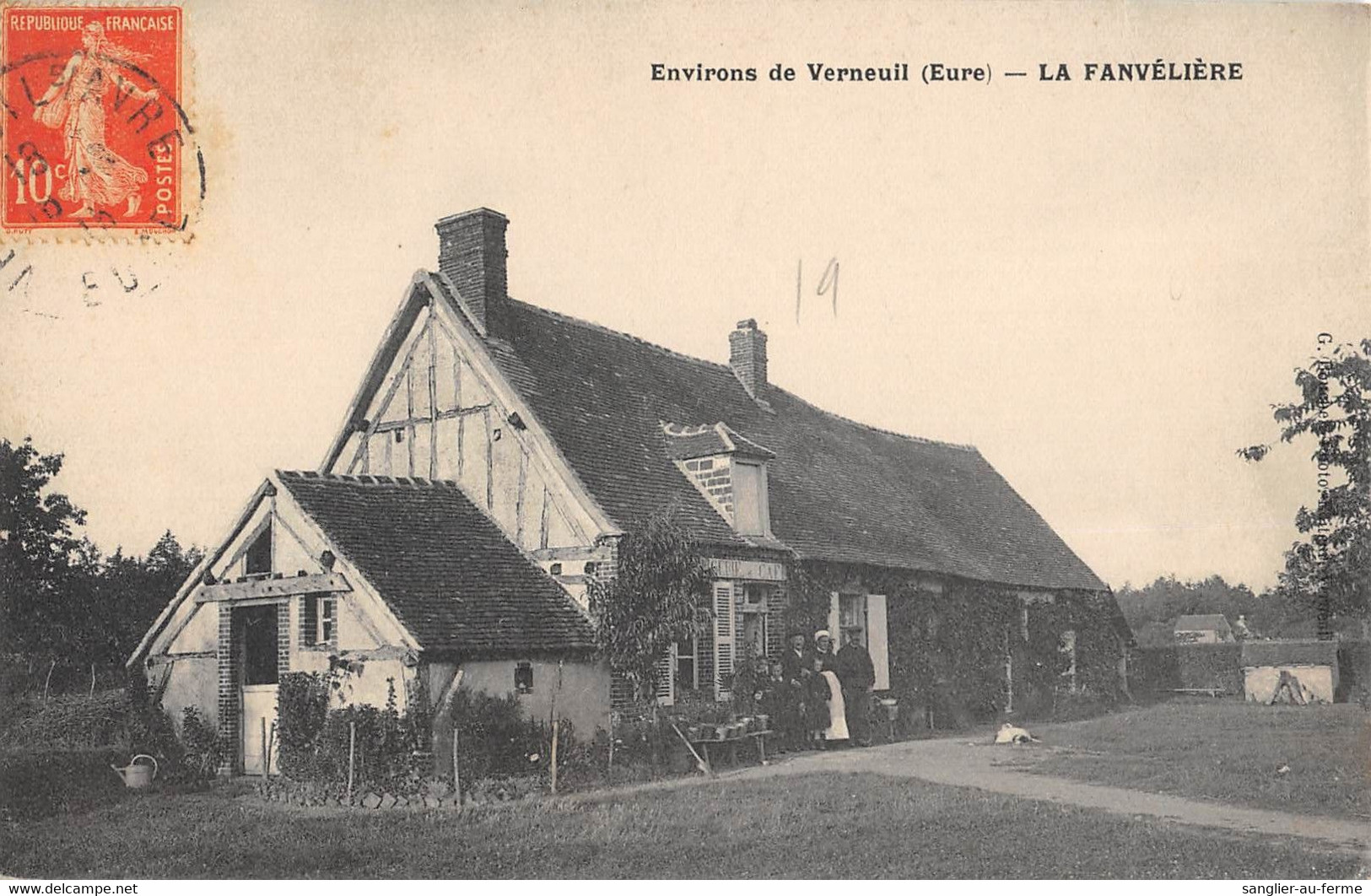 CPA 27 ENVIRONS DE VERNEUIL LA FANVELIERE (cpa Rare - Autres & Non Classés