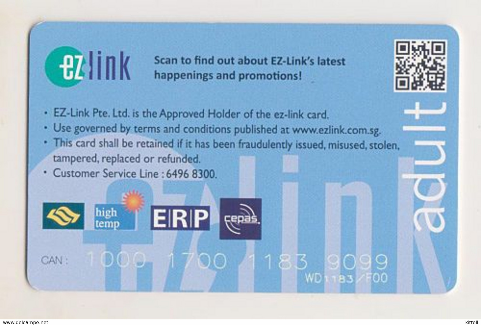 Singapore Travel Transport Card Subway Train Bus Ticket Ezlink Unused Transformers Bumblebee - Wereld