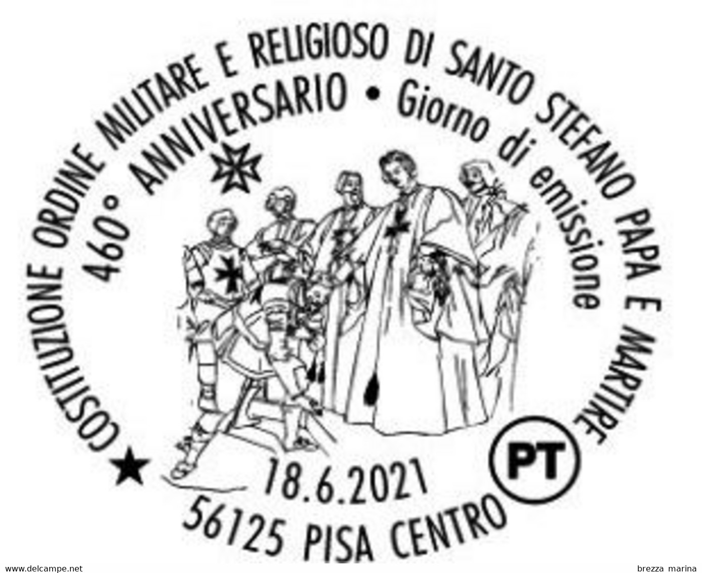 Nuovo - MNH - ITALIA - 2021 - 460 Anni Dell’Ordine Militare E Religioso Di S. Stefano Papa E Martire -  B - Alfanumerico - 2021-...:  Nuovi