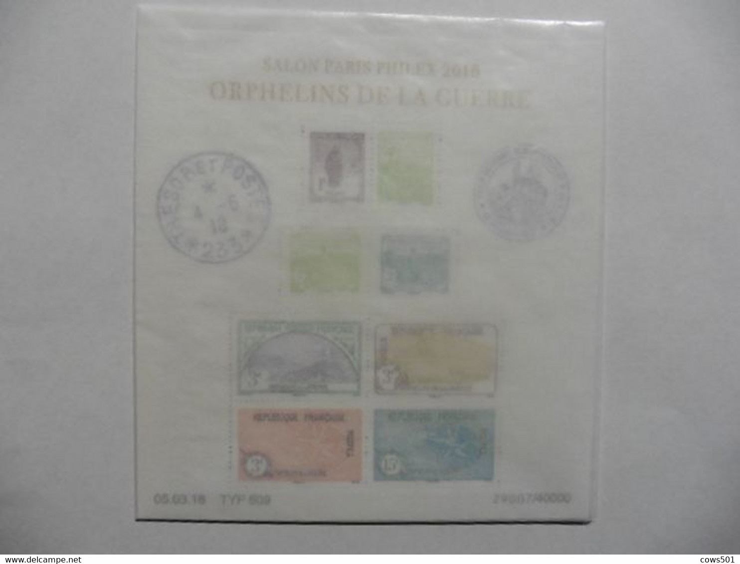 France > Blocs & Feuillets > :Feuillet  Neuf Gommé  N°F2226  :Orphelins De Guerre 8 Timbres - Ungebraucht