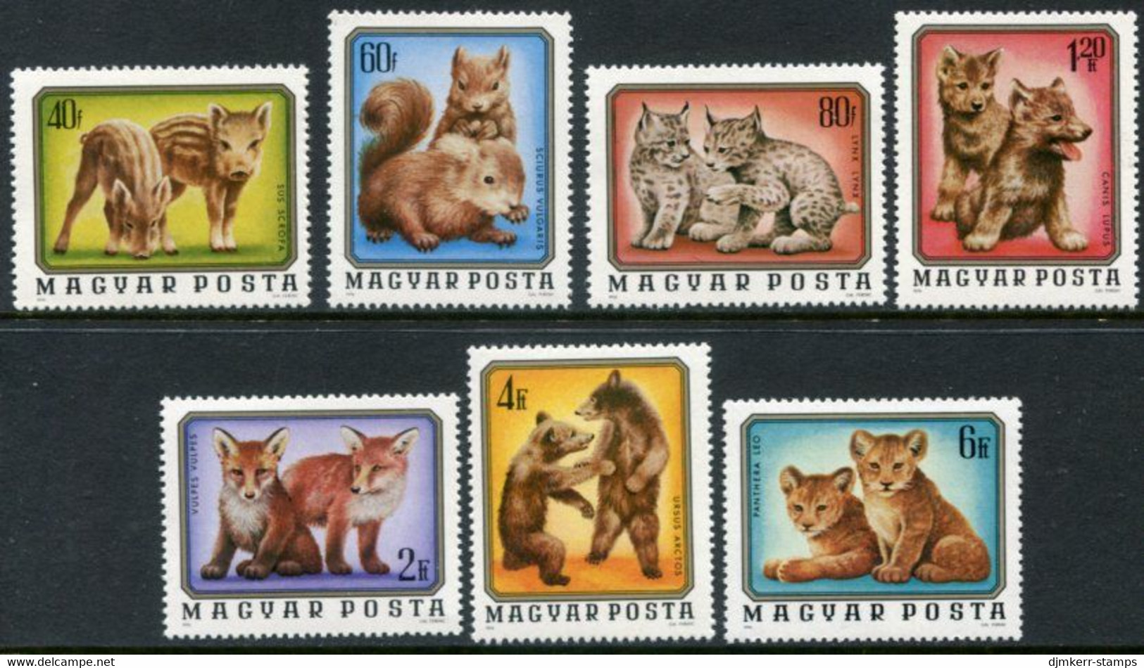 HUNGARY 1976 Young Wild Animals MNH / **.  Michel 3098-104 - Ongebruikt