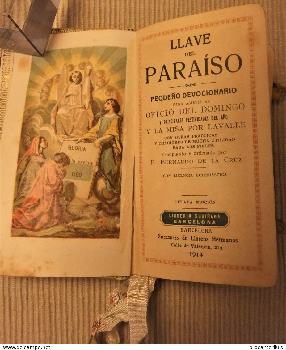 PEQUEÑO DEVOCIONARIO DE PRIMERA COMUNIÓN LLAVE DEL PARAISO 1914 - Religione & Scienze Occulte