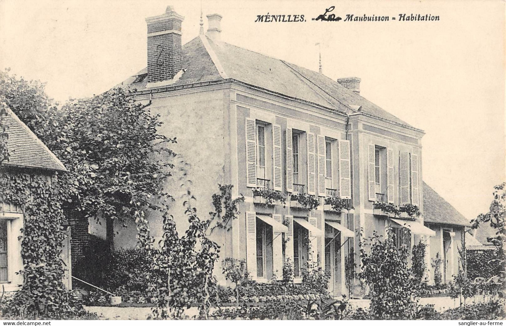 CPA 27 MENILLES MAUBUISSON HABITATION - Other & Unclassified