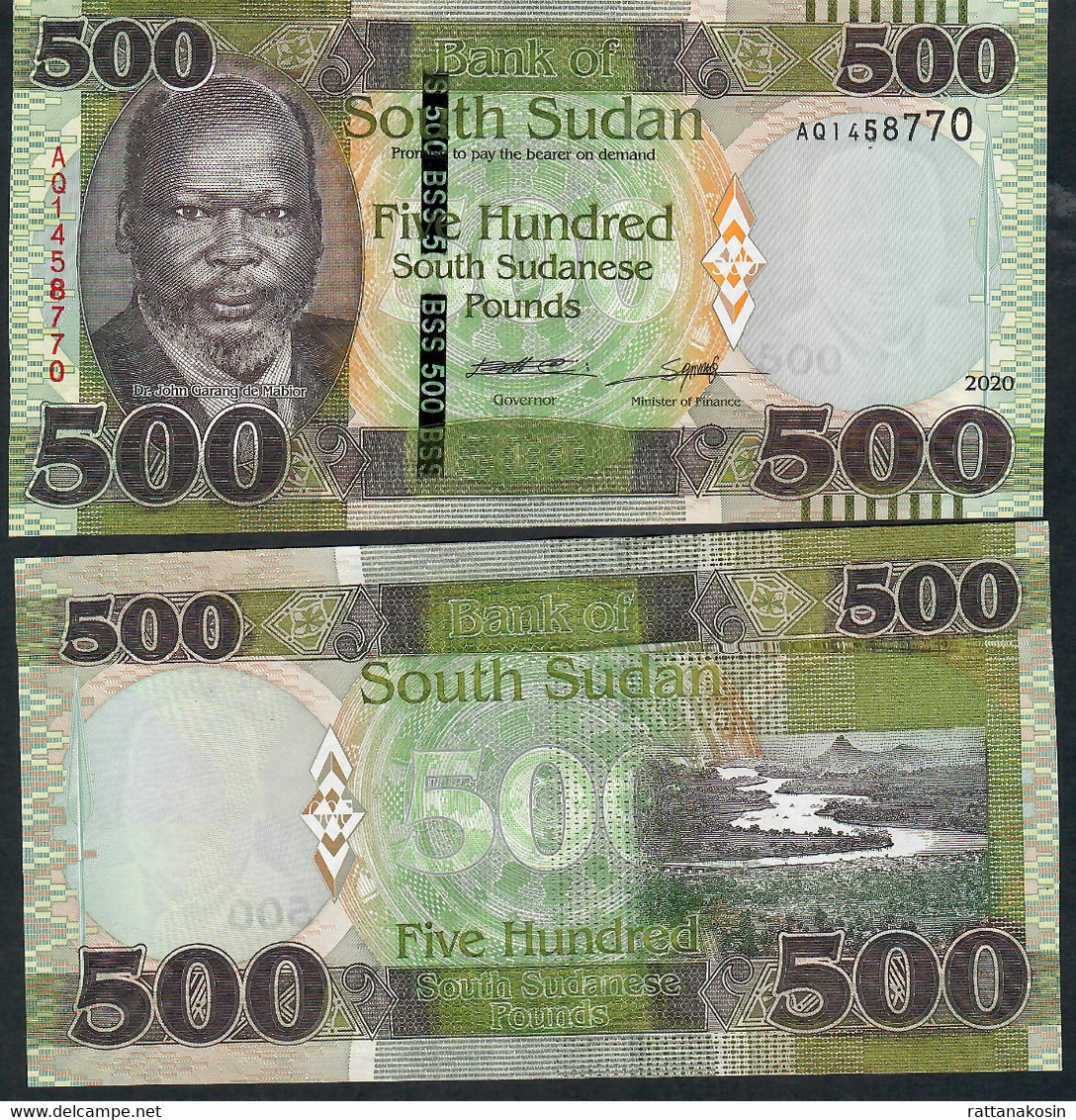 SOUTH SUDAN P16b 500 POUNDS 2020 Signature 6  #AQ    UNC. - Zuid-Soedan