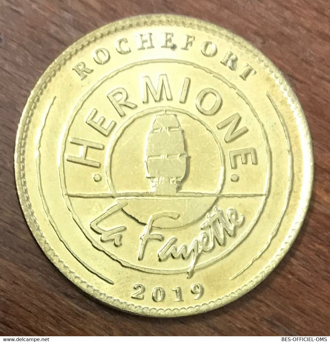 17 ROCHEFORT FREGATE HERMIONE AB 2019 MÉDAILLE SOUVENIR ARTHUS BERTRAND JETON TOURISTIQUE MEDALS TOKENS COINS - 2019