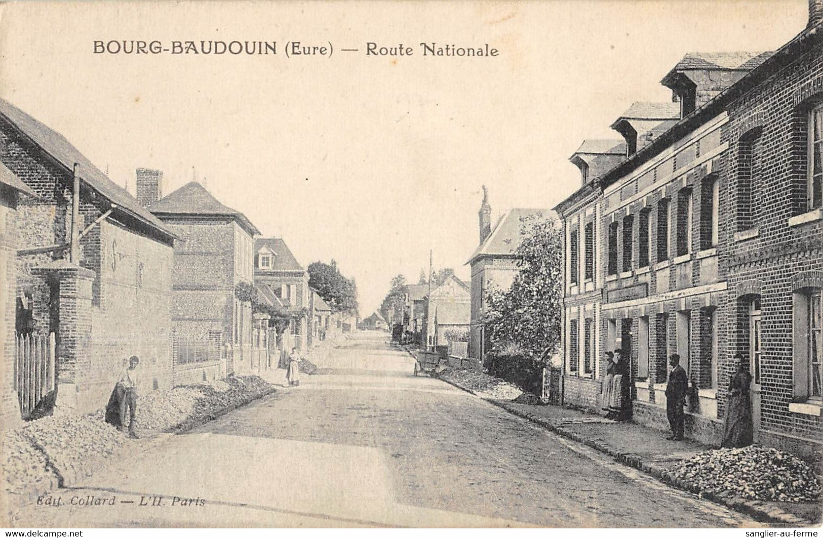 CPA 27 BOURG BAUDOUIN ROUTE NATIONALE - Sonstige & Ohne Zuordnung