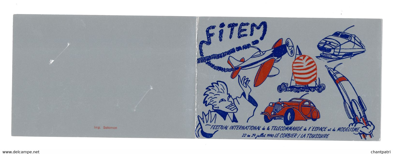 F119 - Encart FITEM 90 - Sans La Carte - CHA481 - 1990