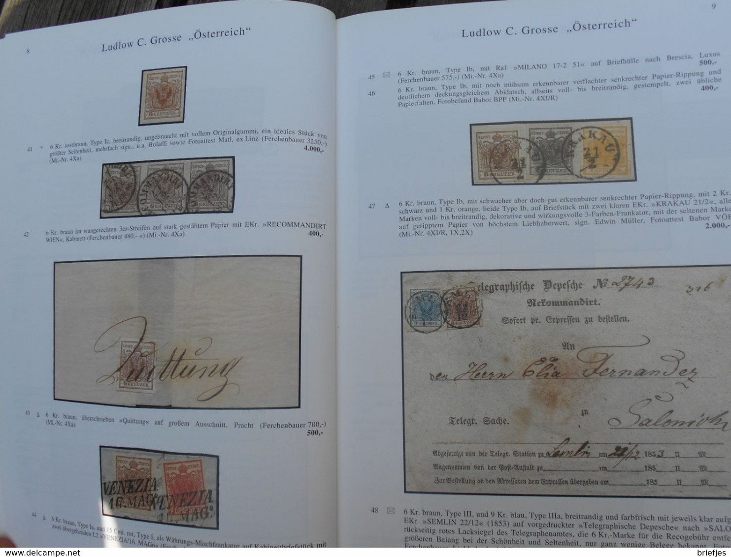 The Ludlow C. Grosse collection, largest Specialized collection ever,  Auction catalogue (119)