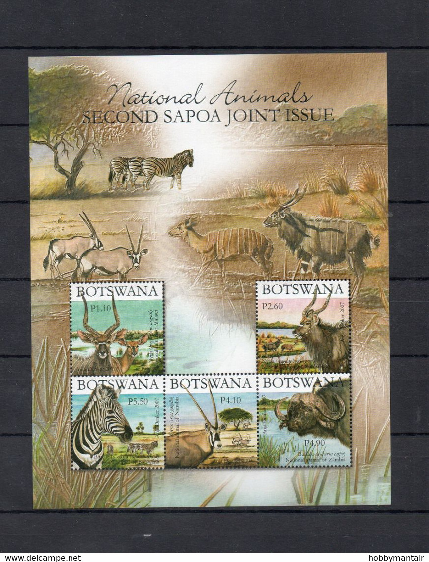 BOTSWANA, 2007,WILD ANIMALS , S/S,  MNH**, - Other & Unclassified