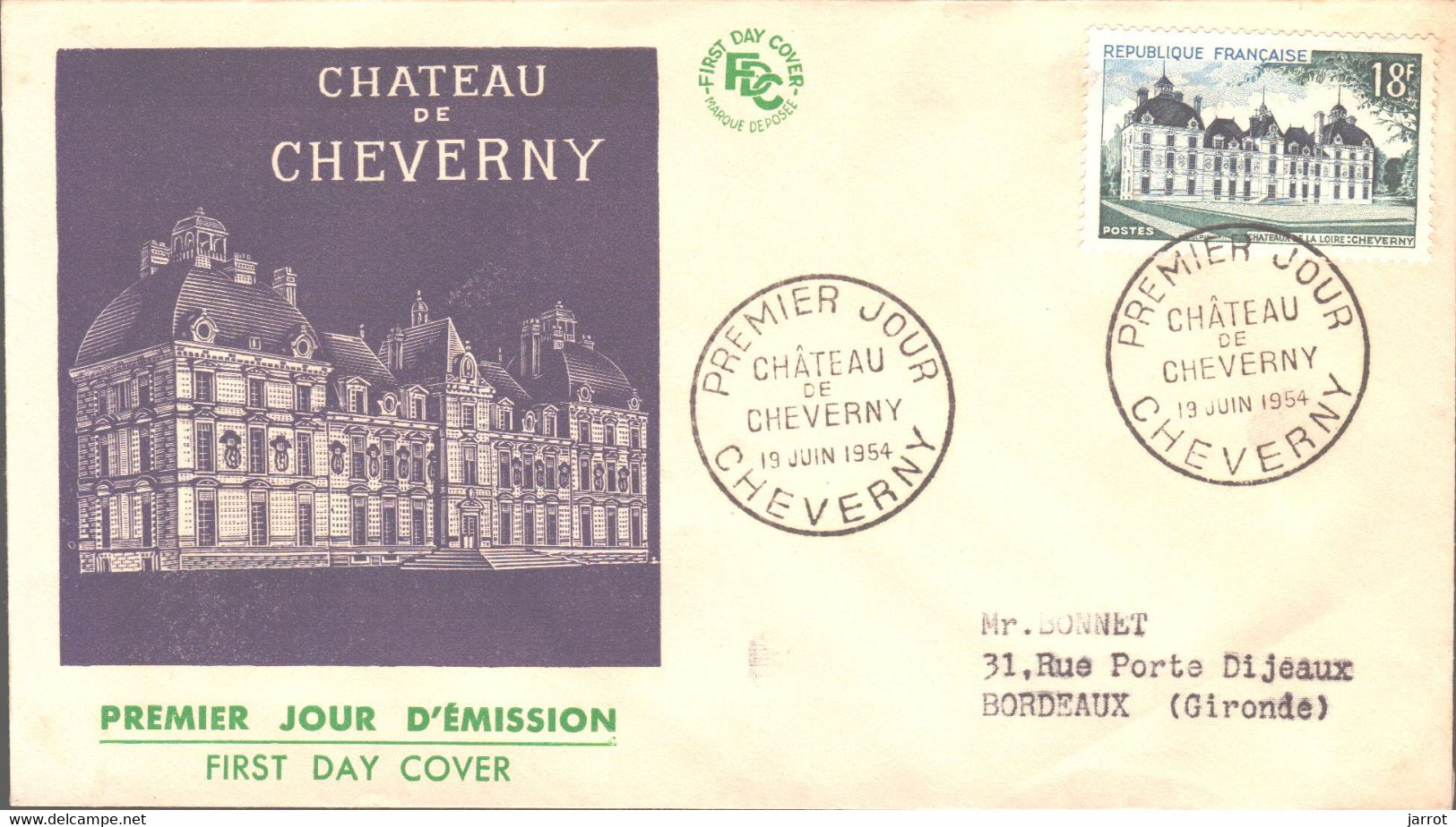 N°980 Cheverny 19/06/1954 - 1950-1959