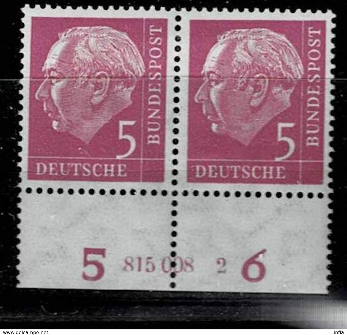 Bund 1954,Michel# 179 V HAN * Mit Falz 3 Verschiedene HAN - Nuevos