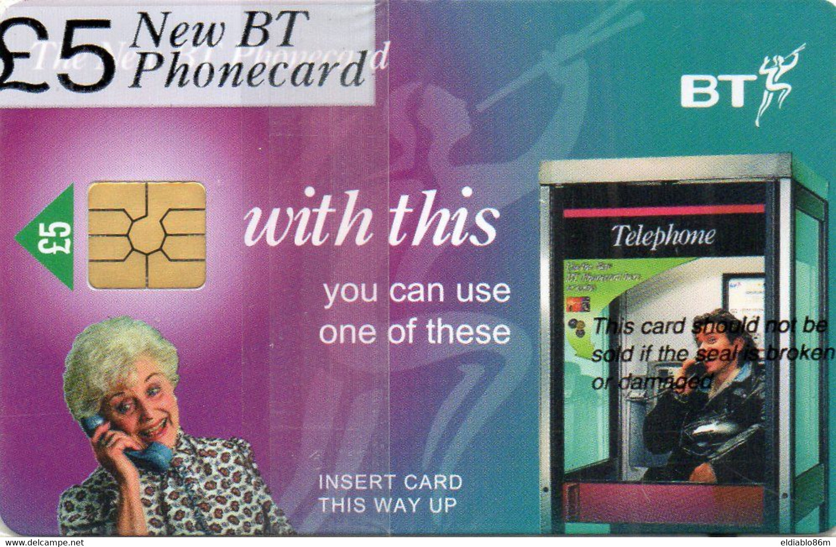 UNITED KINGDOM - CHIP CARD - WITH THIS - MINT IN BLISTER - BT Général