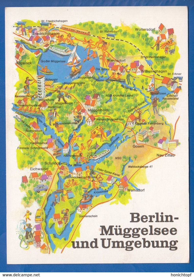 Deutschland; Berlin; Müggelsee Und Umgebung; Strassenplan - Müggelsee