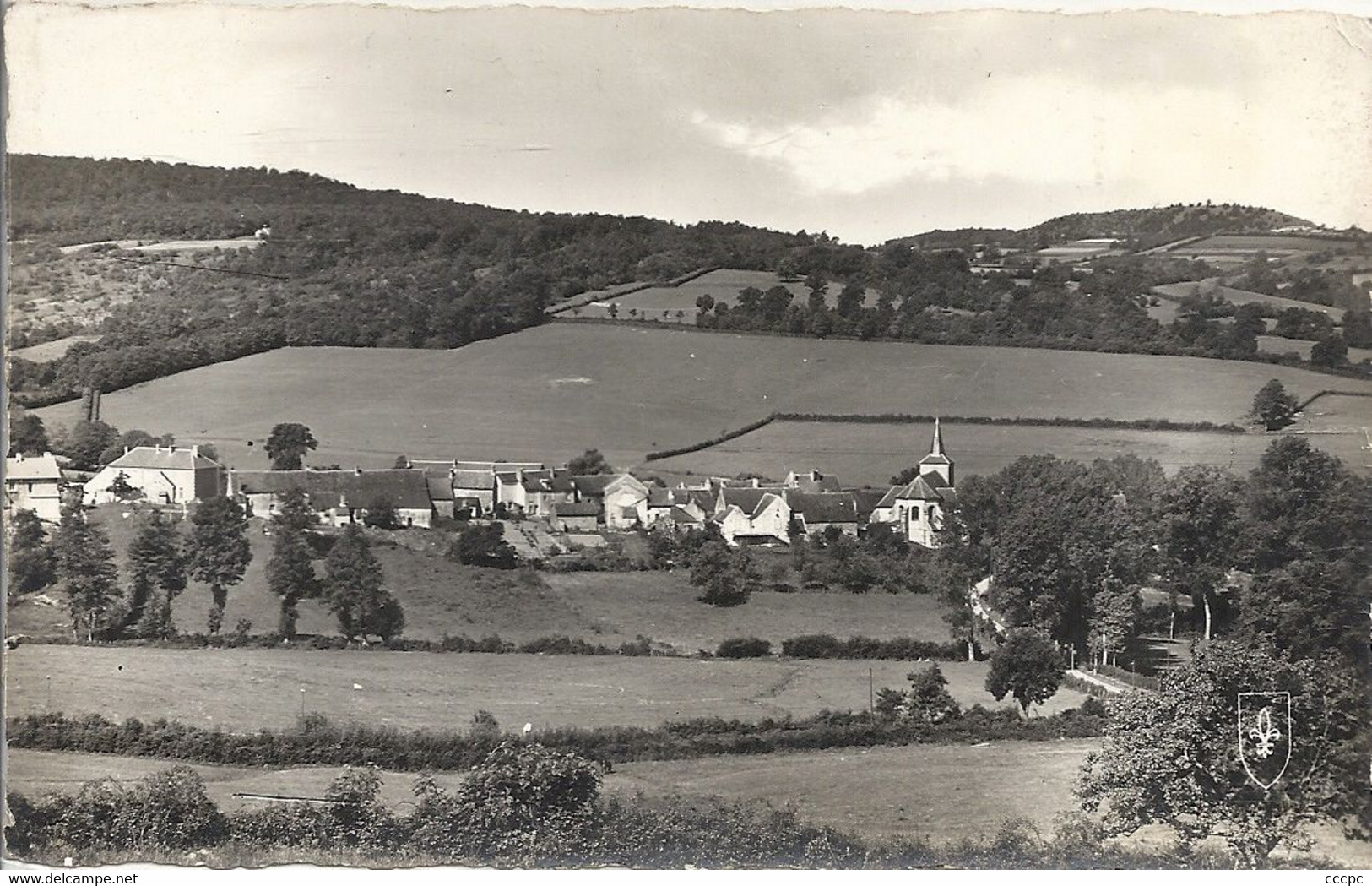 CPSM Bazoches-du-Morvan Le Village Vu De Ceugne - Bazoches