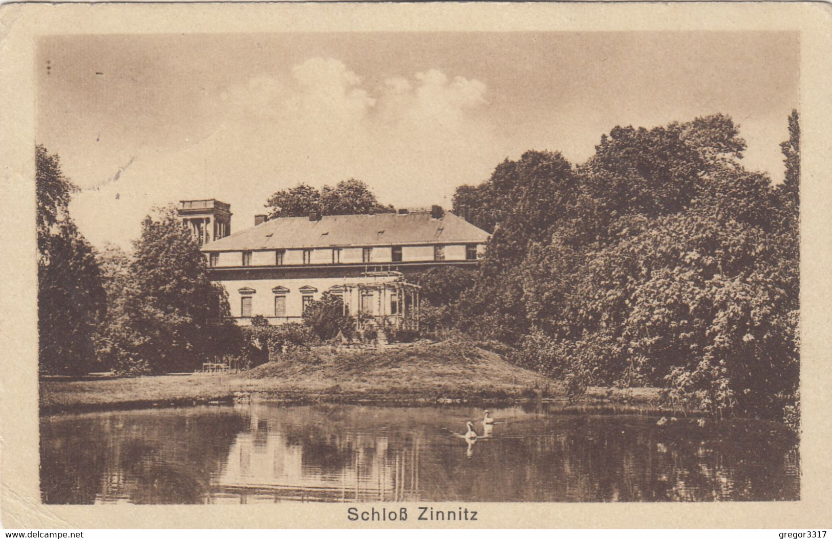 6227) Schloß ZINNITZ - Calau - 21.08.1917 !! - Calau