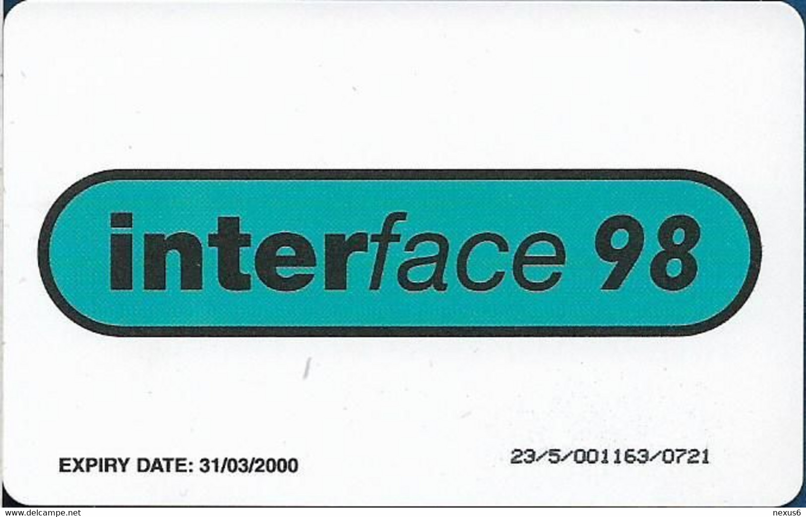 UK - BT (Chip) - PRO363 - BCI-050 - Interface '98, Thanks Very Much, £1, 3.000ex, Mint - BT Werbezwecke