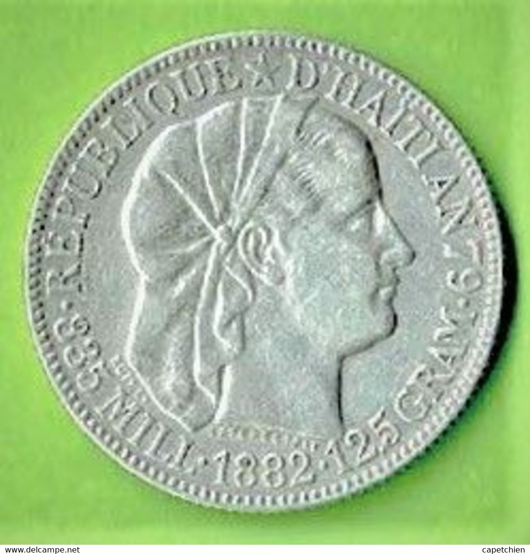 HAÏTI / 50 CENTS / 1882 / ARGENT / TTB + - Haïti