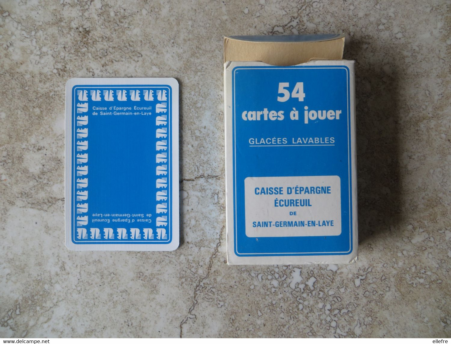 Jeu De Cartes à Jouer Publicitaire Banque Caisse D' Epargne écureuil De Saint Germain En Laye Tbe  Glacées Lavable - 54 Cards