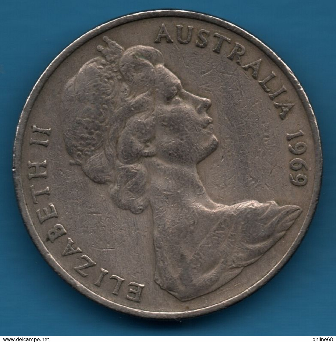 AUSTRALIA 20 CENTS 1969 KM# 66  Ornithorhynchus - 20 Cents